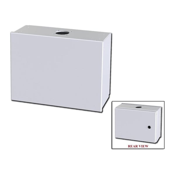 1/4 Turn Latch Electrical Enclosures, 12 in H, 6 in D, 16 in W, NEMA 3R, 4, 12, 13, Carbon Steel